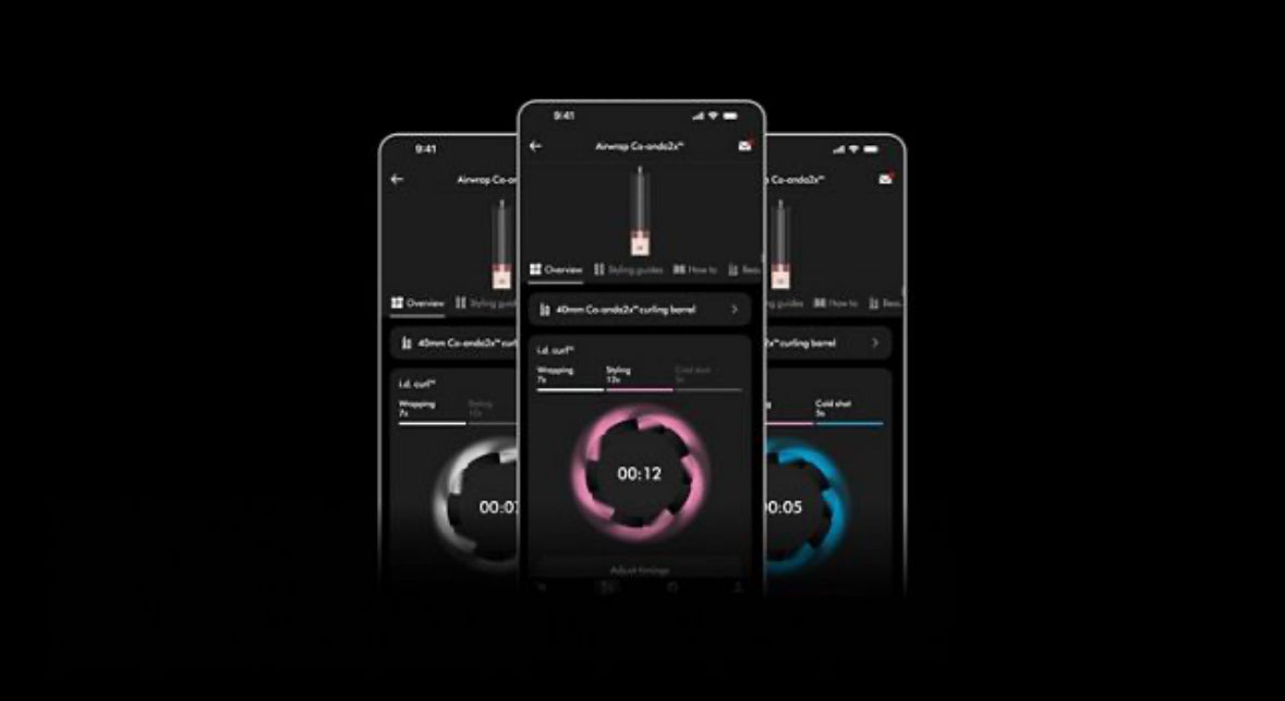 Multi-styler et Sèche-cheveux Dyson Airwrap Co-anda2x cheveux raides à ondulés (Soie Ambrée)