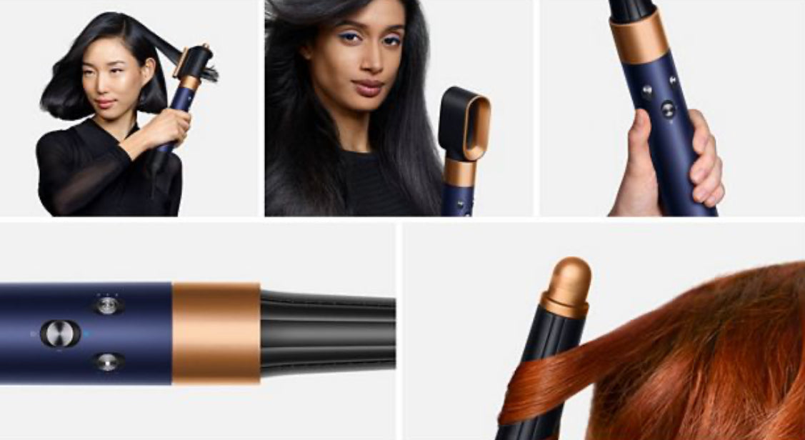 Multi-styler Dyson Airwrap i.d.™ - cheveux raides à ondulés (Bleu de Prusse/Cuivré)