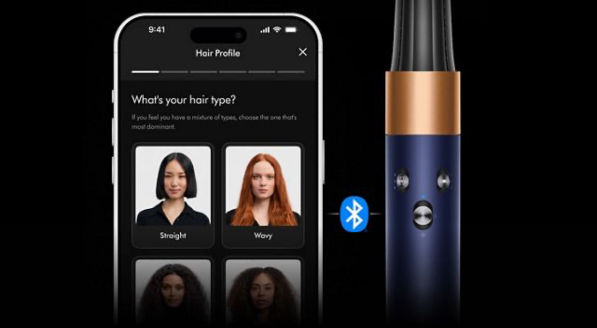 Multi-styler Dyson Airwrap i.d.™ - cheveux raides à ondulés (Bleu de Prusse/Cuivré)