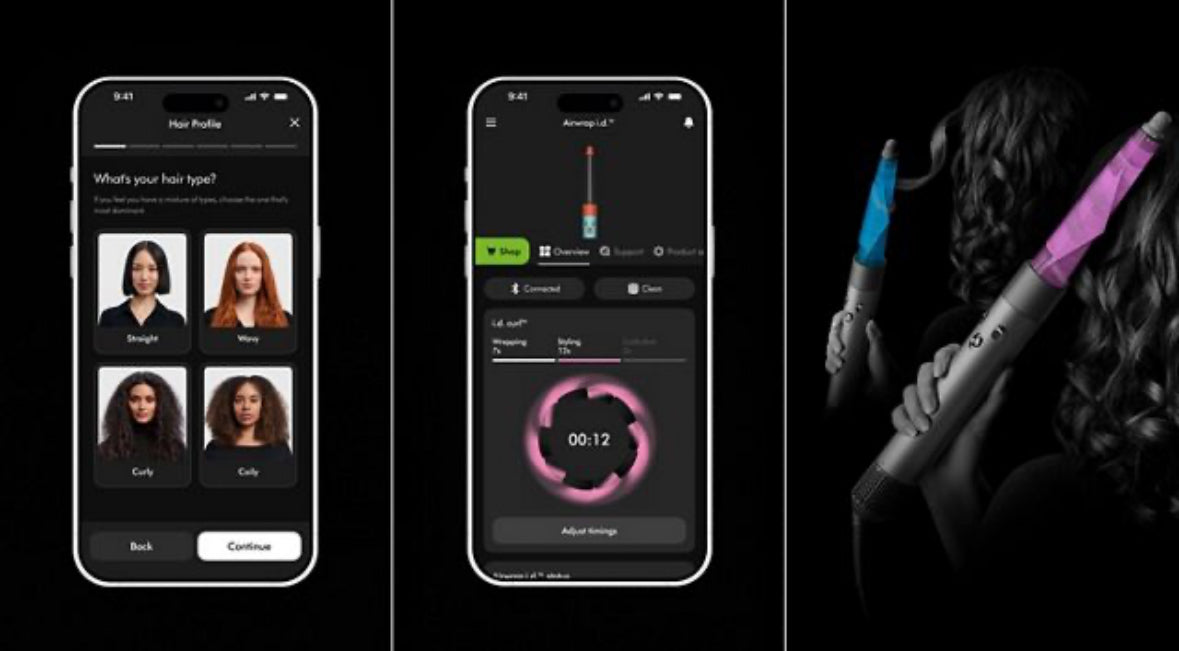 Multi-styler Dyson Airwrap i.d. cheveux raides à ondulés (Rose Céramique)